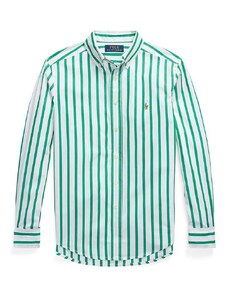 Polo Ralph Lauren camasa de bumbac pentru copii culoarea verde