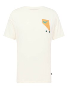 Nike Sportswear Tricou nisipiu / galben citron / verde închis / alb