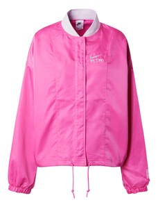Nike Sportswear Geacă de primăvară-toamnă 'AIR' gri deschis / roz neon