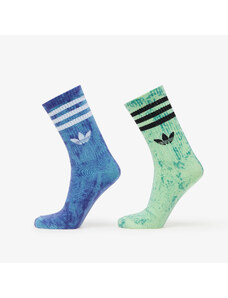 adidas Originals Șosete pentru bărbați adidas Tie Dye Socks 2-Pack Preloved Blue/ Night Flash/ Semi Green Spark
