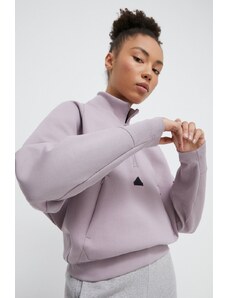 adidas bluză Z.N.E femei, culoarea violet, uni IS3899