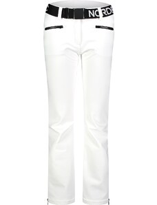 Nordblanc Pantaloni softshell de schi albi pentru femei PROFOUND