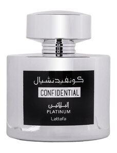 Apa de Parfum Confidential Platinum, Lattafa, Barbati - 100ml