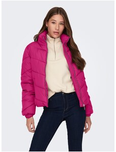 Jachetă matlasată roz închis pentru femei JDY Finno - Femei