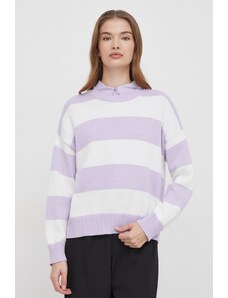 United Colors of Benetton pulover de bumbac culoarea violet