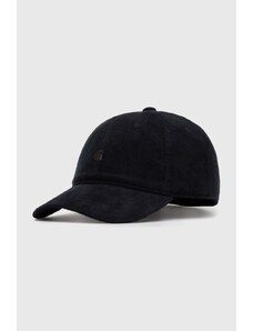 Carhartt WIP șapcă de baseball din catifea Harlem Cap culoarea negru, uni, I028955.89XX