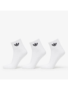 adidas Originals Șosete pentru bărbați adidas Mid Ankle Socks 3-Pack White/ White/ Black