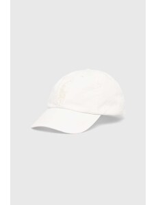 Polo Ralph Lauren șapcă de baseball din bumbac culoarea alb, cu imprimeu 710935043