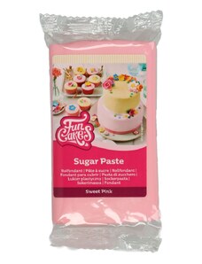Funcakes Fondant roz Sweet Pink (fondant colorat) 250g