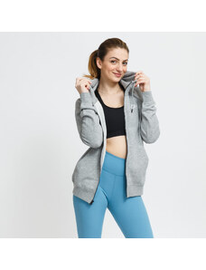 Hanorac pentru femei Nike NSW Essential Fleece Full-Zip Hoodie Dk Grey Heather/ White