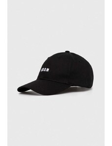 MSGM șapcă de baseball din bumbac culoarea negru, cu imprimeu 3641MDL06.247273