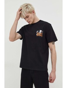 HUGO tricou din bumbac bărbați, culoarea negru, cu imprimeu 50508531