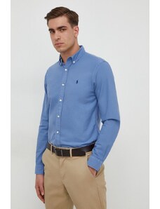 Polo Ralph Lauren cămașă din bumbac bărbați, cu guler button-down, slim 710723610