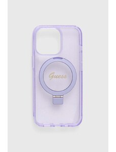 Guess Husă pentru telefon iPhone 13 Pro / 13 6.1" culoarea violet