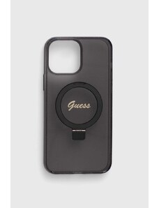 Guess Husă pentru telefon iPhone 13 Pro Max 6.7" culoarea negru