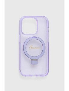 Guess Husă pentru telefon iPhone 14 Pro 6.1" culoarea violet