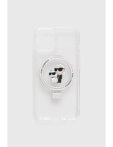 Karl Lagerfeld Husă pentru telefon iPhone 14 / 15 / 13 6.1" culoarea transparent