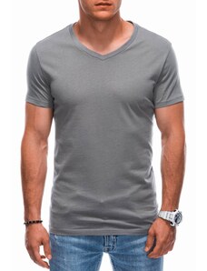 EDOTI Men's basic V-neck t-shirt EM-TSBS-0101 - gray V8