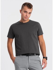 Ombre Clothing Men's classic cotton BASIC T-shirt - graphite V10 OM-TSBS-0146