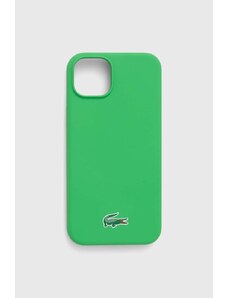 Lacoste Husă pentru telefon iPhone 15 Plus / 14 Plus 6.7" culoarea verde