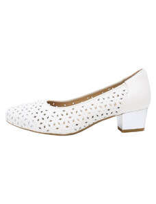 Pantofi dama, Karisma, JIJI20106C-13-N-Alb, casual, piele naturala, cu toc, alb (Marime: 37)