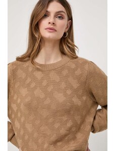 BOSS pulover de lână femei, culoarea bej 50511858