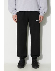 Represent pantaloni de trening din bumbac Owners Club Sweatpant culoarea negru, cu imprimeu, OCM412.01
