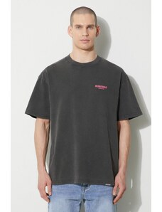 Represent tricou din bumbac Owners Club bărbați, culoarea gri, cu imprimeu, MT4007.455