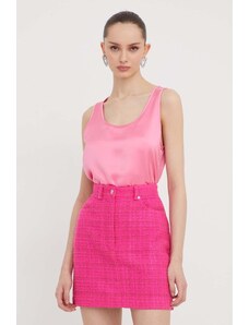 HUGO bluză femei, culoarea roz, uni 50509446