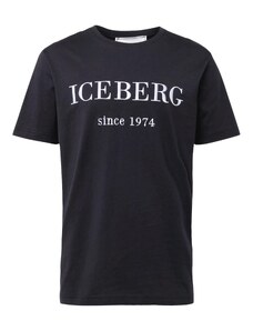 ICEBERG Tricou negru / alb