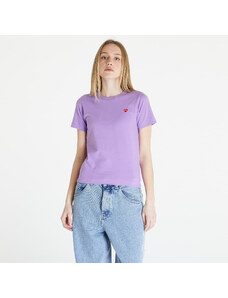 Tricou pentru femei Comme des Garçons PLAY Heart Logo Short Sleeve Tee Lavender