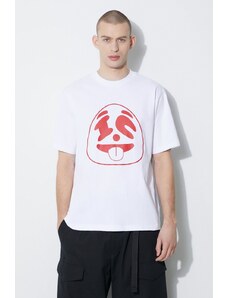Icecream tricou din bumbac Panda Face bărbați, culoarea alb, cu imprimeu, IC24154