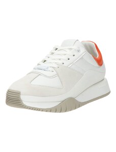 Calvin Klein Sneaker low portocaliu / alb / alb lână