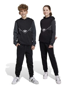 adidas Originals pantaloni de trening pentru copii culoarea negru, neted