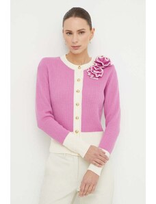 Luisa Spagnoli pulover de lana femei, culoarea violet