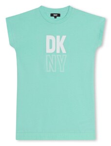 Dkny Kids logo-print organic cotton dress - Green