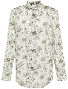 ETRO paisley-print cotton shirt - White