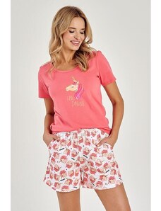 Taro Pijamale de vară Mila unicorn roz