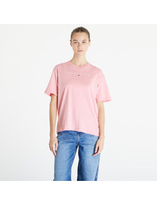 Tommy Hilfiger Tricou pentru femei Tommy Jeans Relaxed New Linear Short Sleeve Tee Tickled Pink