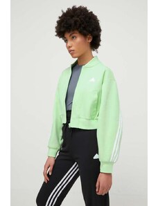 adidas bluză femei, culoarea verde, cu imprimeu IS3651