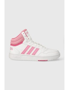 adidas Originals sneakers pentru copii HOOPS 3.0 MID K culoarea roz
