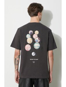 Filling Pieces tricou din bumbac T-shirt Petanque bărbați, culoarea gri, cu imprimeu, 74434031268