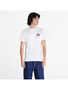 Tommy Hilfiger Tricou pentru bărbați Tommy Jeans Slim Essential Flag Short Sleeve Tee White