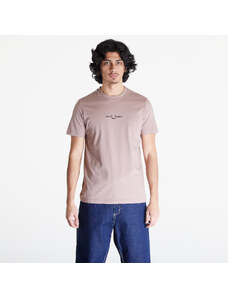 Tricou pentru bărbați FRED PERRY Embroidered T-Shirt Dark Pink