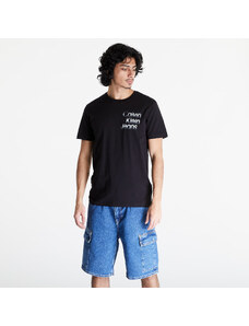 Tricou pentru bărbați Calvin Klein Jeans Diffused Stacked Short Sleeve Tee Black
