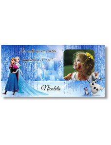 Personal Banner pentru ziua de naștere cu fotografie - Frozen