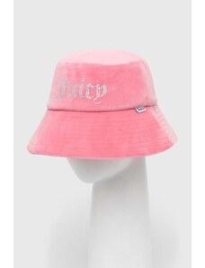 Juicy Couture pălărie de catifea culoarea roz