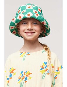 Bobo Choses pălărie din bumbac pentru copii culoarea verde, bumbac