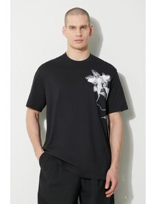 Y-3 tricou din bumbac Graphic Short Sleeve Tee 1 bărbați, culoarea negru, cu imprimeu, IN4353