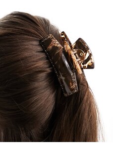 SUI AVA anna diamante hair claw clip in brown
